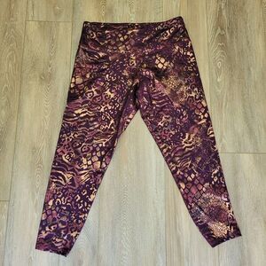 Lola Getts Plus Size 0 Leggings | Purple Animal Print